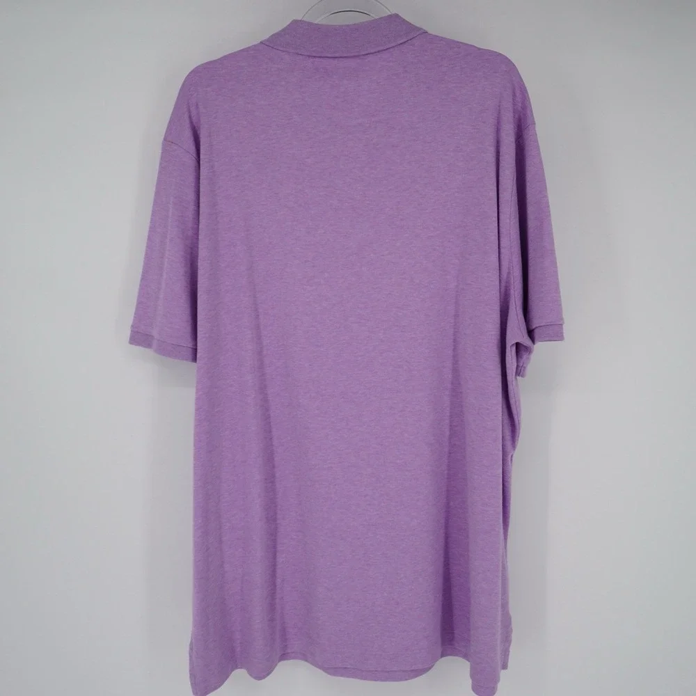 Polo Ralph Lauren Polo Shirt Men XXL Lavender Classic Fit Soft Cotton Flesh Pony